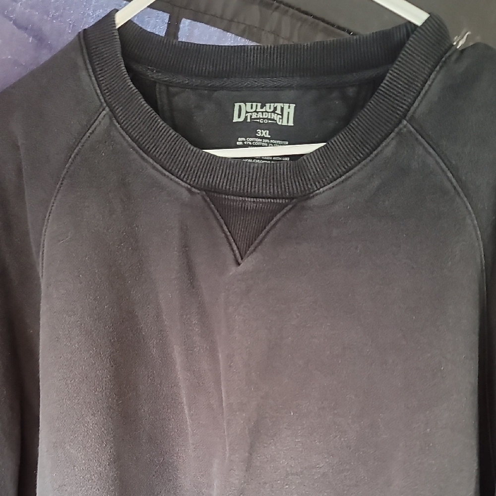 Duluth Trading Co Men's Charcoal Crewneck Sweater